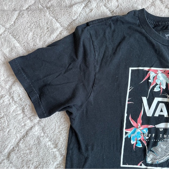 Vans | "Off the Wall" Hawaiian Graphic Logo Tee Shirt | Size Extra Large (14+) - Picture 3 of 9